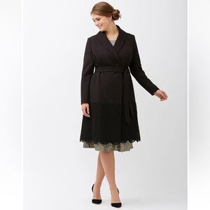 Lela Rose Lane Bryant Lace Trim‎ Top Coat NWT 22 Dressy Trench Elegant Plus